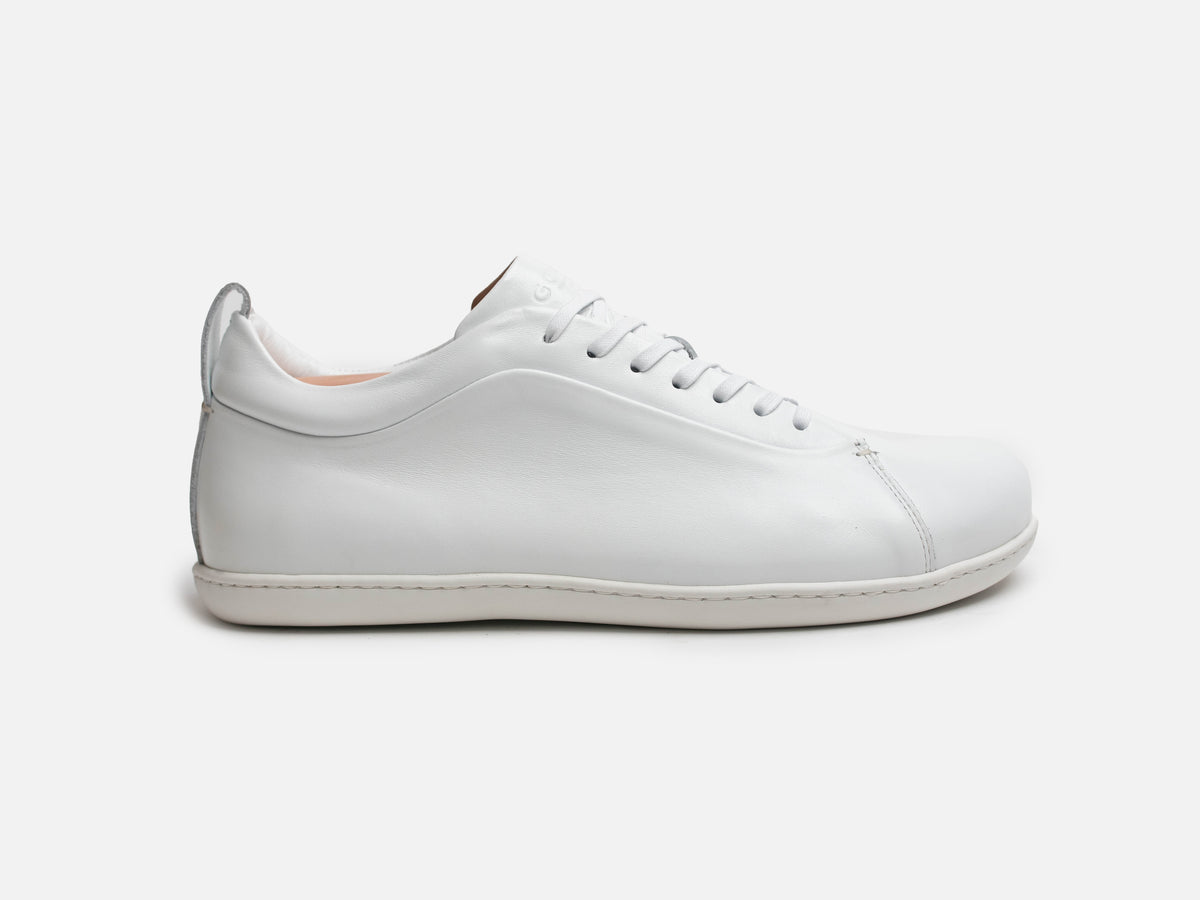 Rose Anvil X GORAL SMUGS Barefoot Low Top White Calfskin Leather Sneaker PRE-ORDER