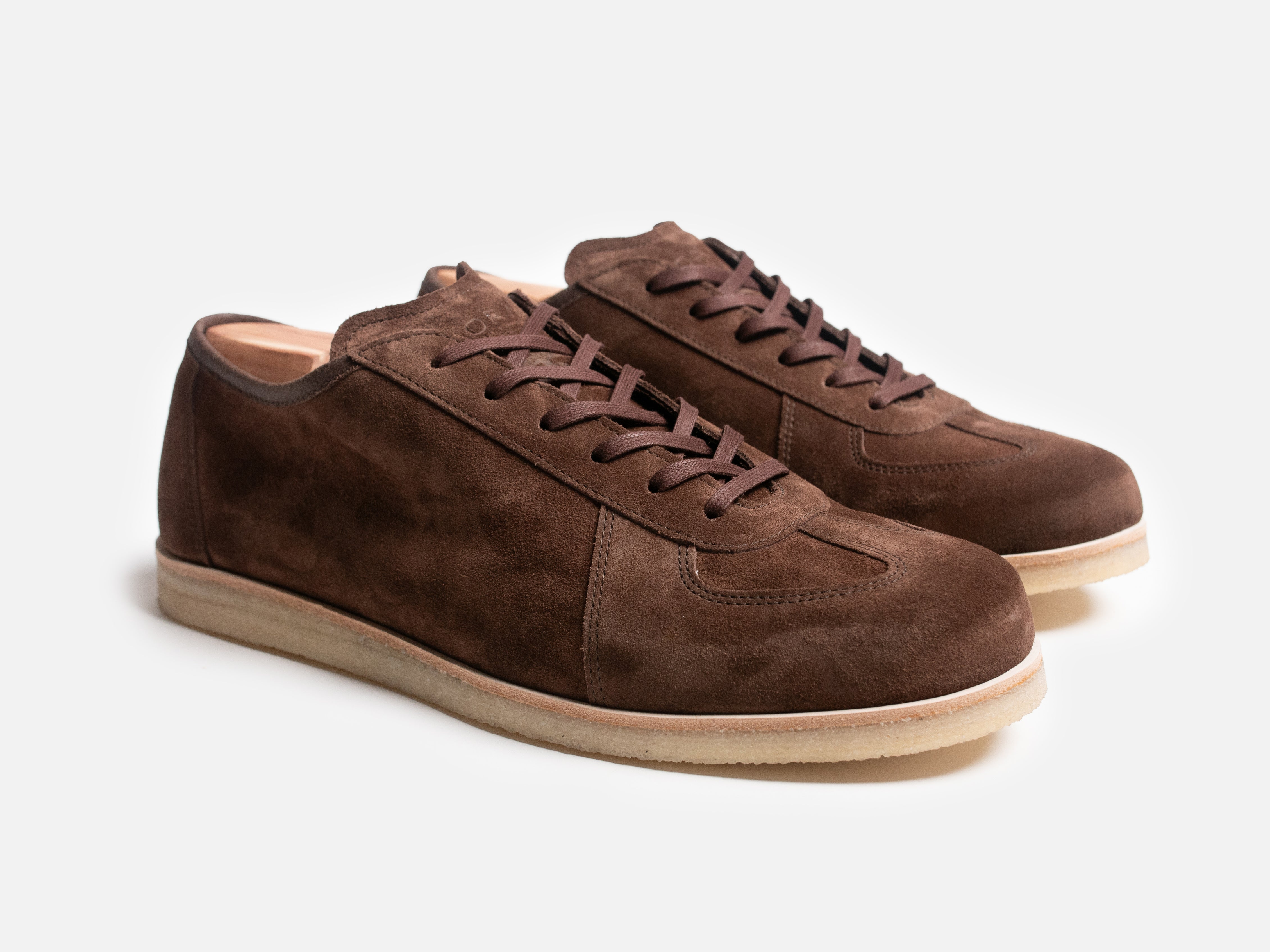 The Roma Crepe - Opera Go Rain Chestnut Leather Low Top GAT Sneaker - GORAL 