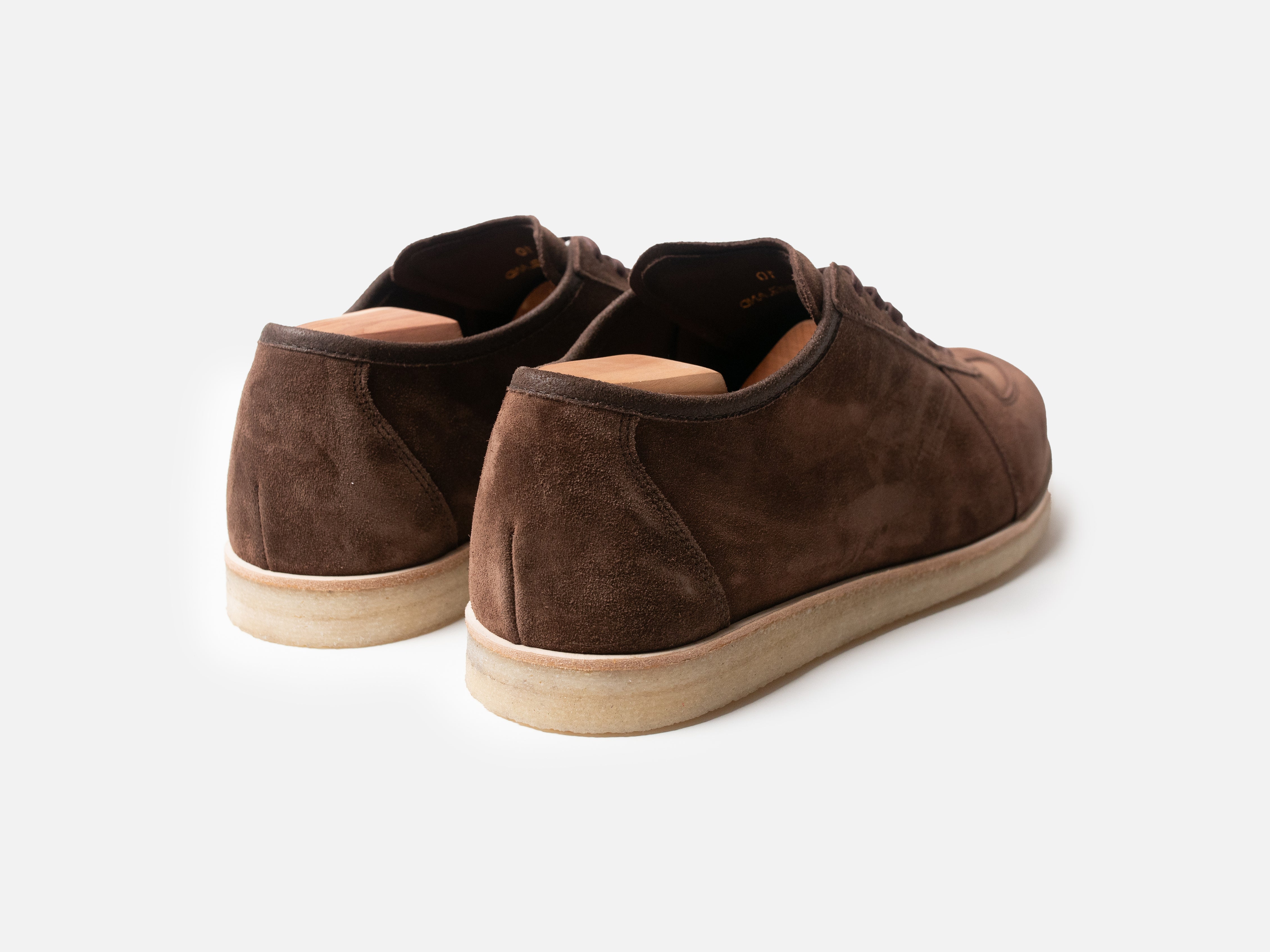 The Roma Crepe - Opera Go Rain Chestnut Leather Low Top GAT Sneaker - GORAL 