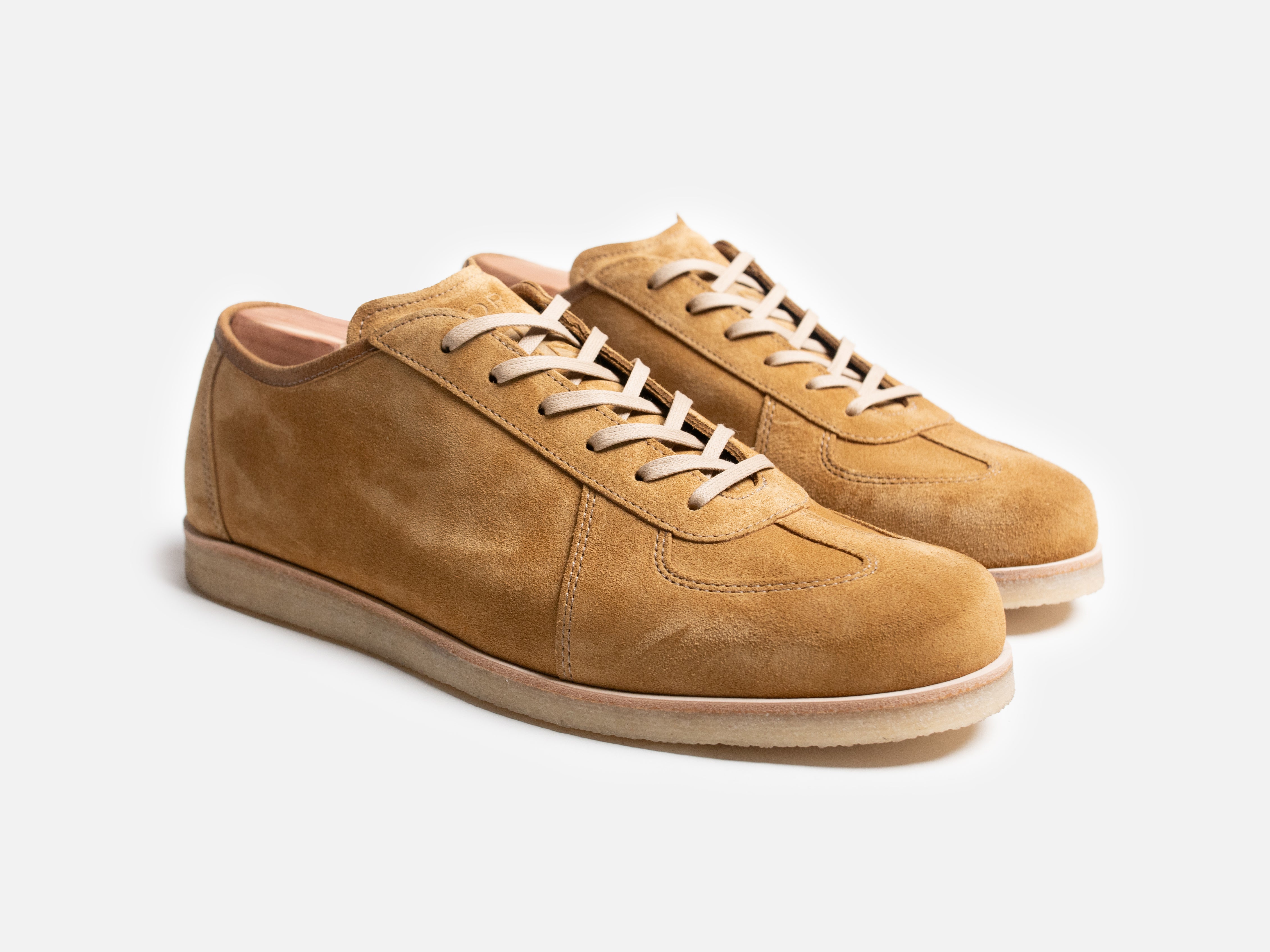 The Roma Crepe - Opera Go Rain Tan Leather Low Top GAT Sneaker - GORAL 