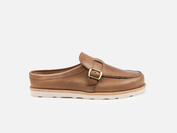 Barefoot Mules - Natural Horween Chromexcel Leather - GORAL 