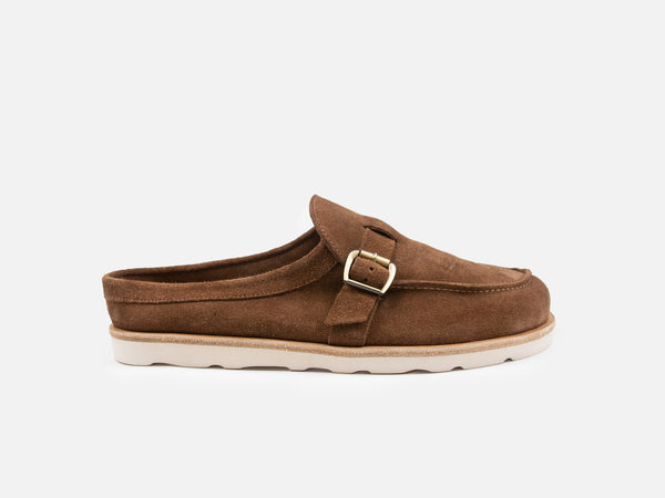 Barefoot Mules - Chestnut Go Rain Suede Leather - GORAL 