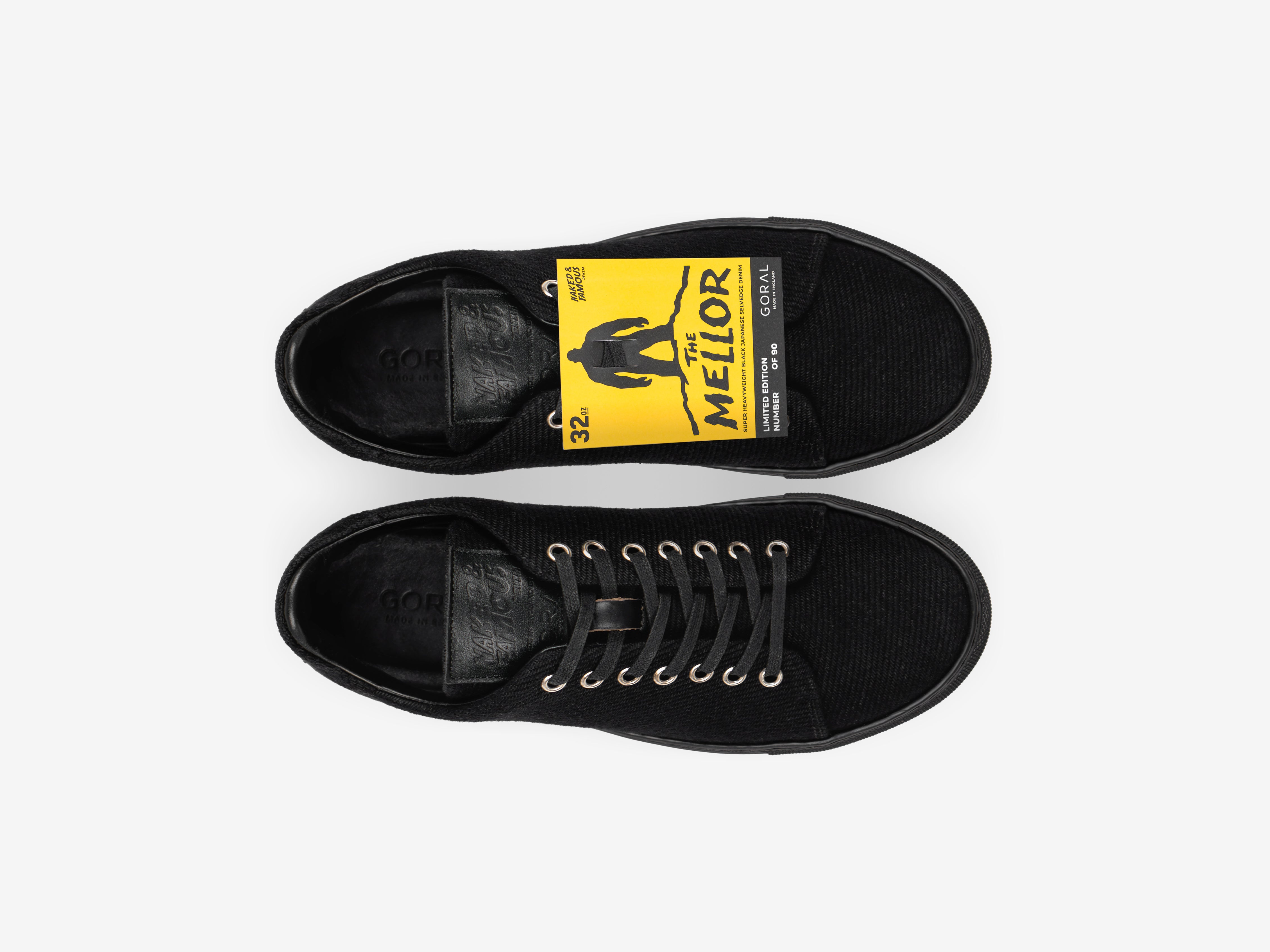 MELLOR GORAL x Naked & Famous Denim Sneakers - 32 oz Japanese Selvedge Denim