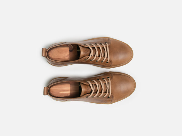 Rose Anvil X GORAL SMUGS Low Top Sneaker - Horween Natural PRE-ORDER - GORAL 