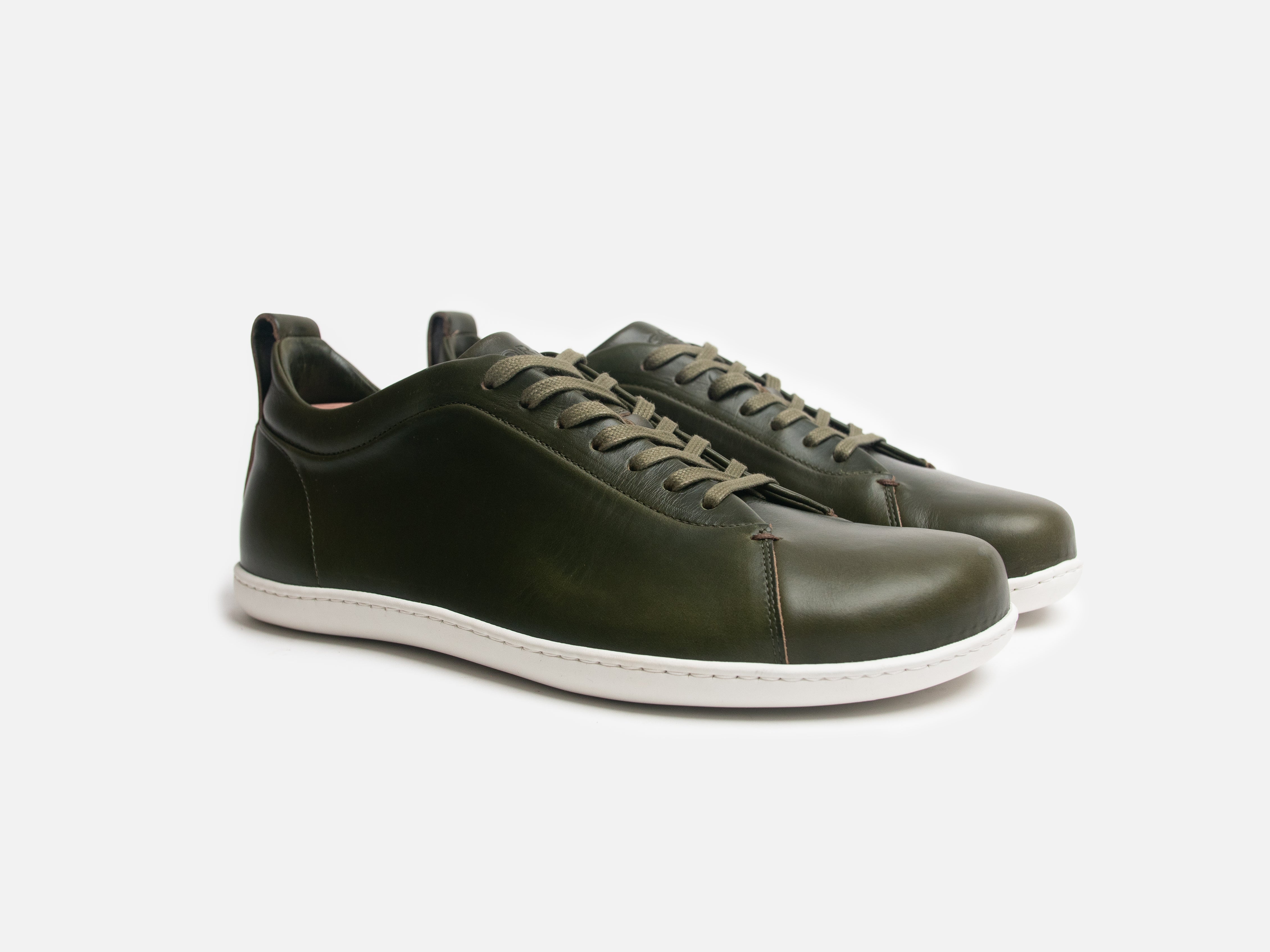 Rose Anvil X GORAL SMUGS Barefoot Low Top Horween Forest Green Leather Sneaker PRE-ORDER - GORAL 
