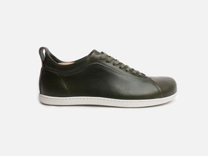 WALKLEY Barefoot Low Top Horween Forest Green Leather Sneaker