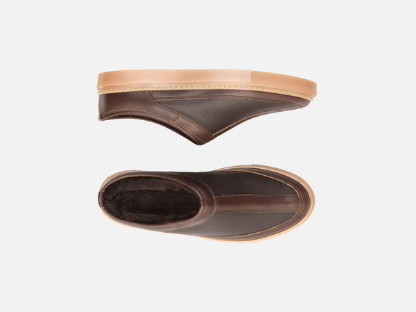 Rose Anvil x GORAL SLUGGS Slip On Shoes - Horween Dark Brown Leather PRE-ORDER - GORAL 