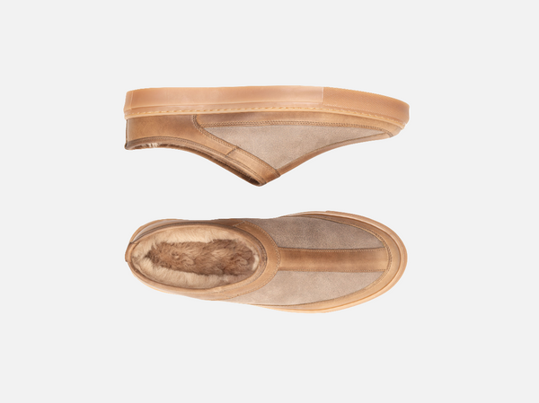 Rose Anvil x GORAL SLUGGS Slip On Shoes - Horween Natural Leather PRE-ORDER - GORAL 