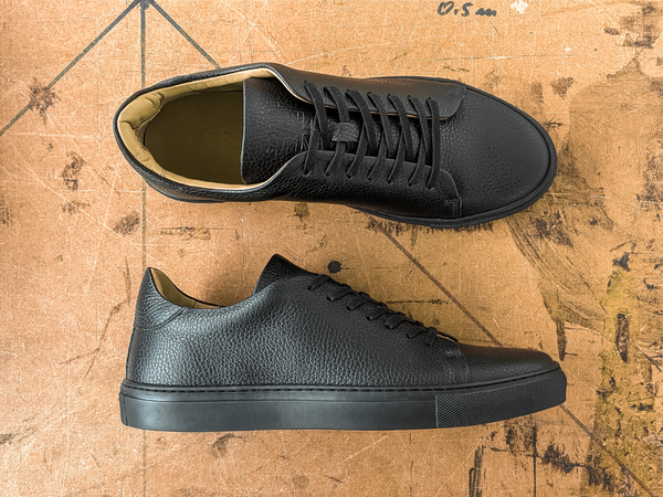 The Mellor II Sneaker - Mastrotto Adria Black Leather