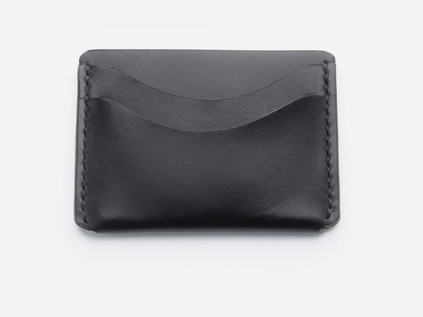 Horween Leather Black Card Holder - GORAL 