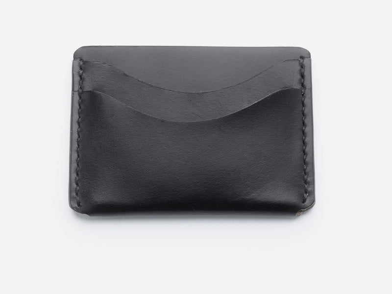 Horween Leather Black Card Holder