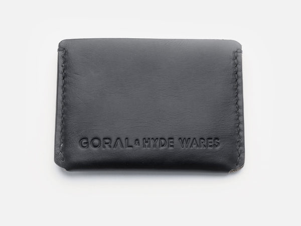 Horween Leather Black Card Holder - GORAL 
