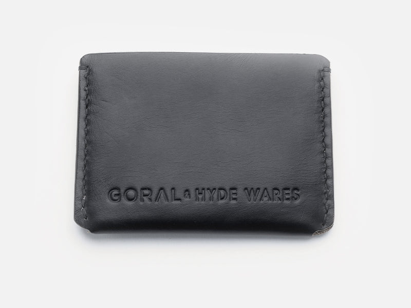 Horween Leather Black Card Holder