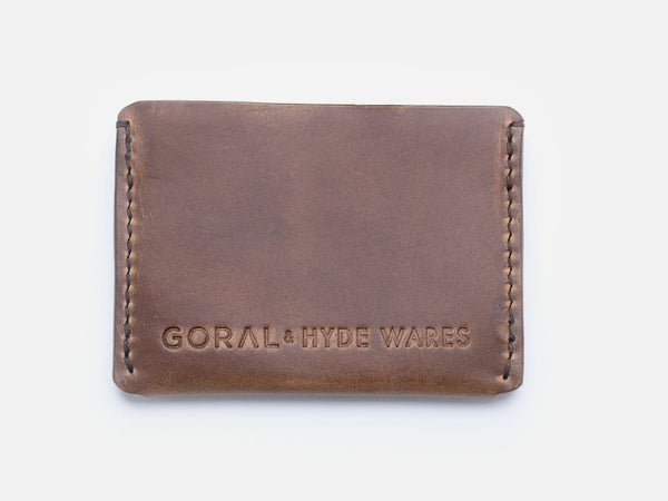 Horween Leather Natural Card Holder - GORAL 