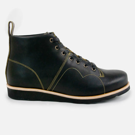 Rose Anvil X GORAL Monkey Boots - Yellow Blood Core Leather Black - PRE ORDER