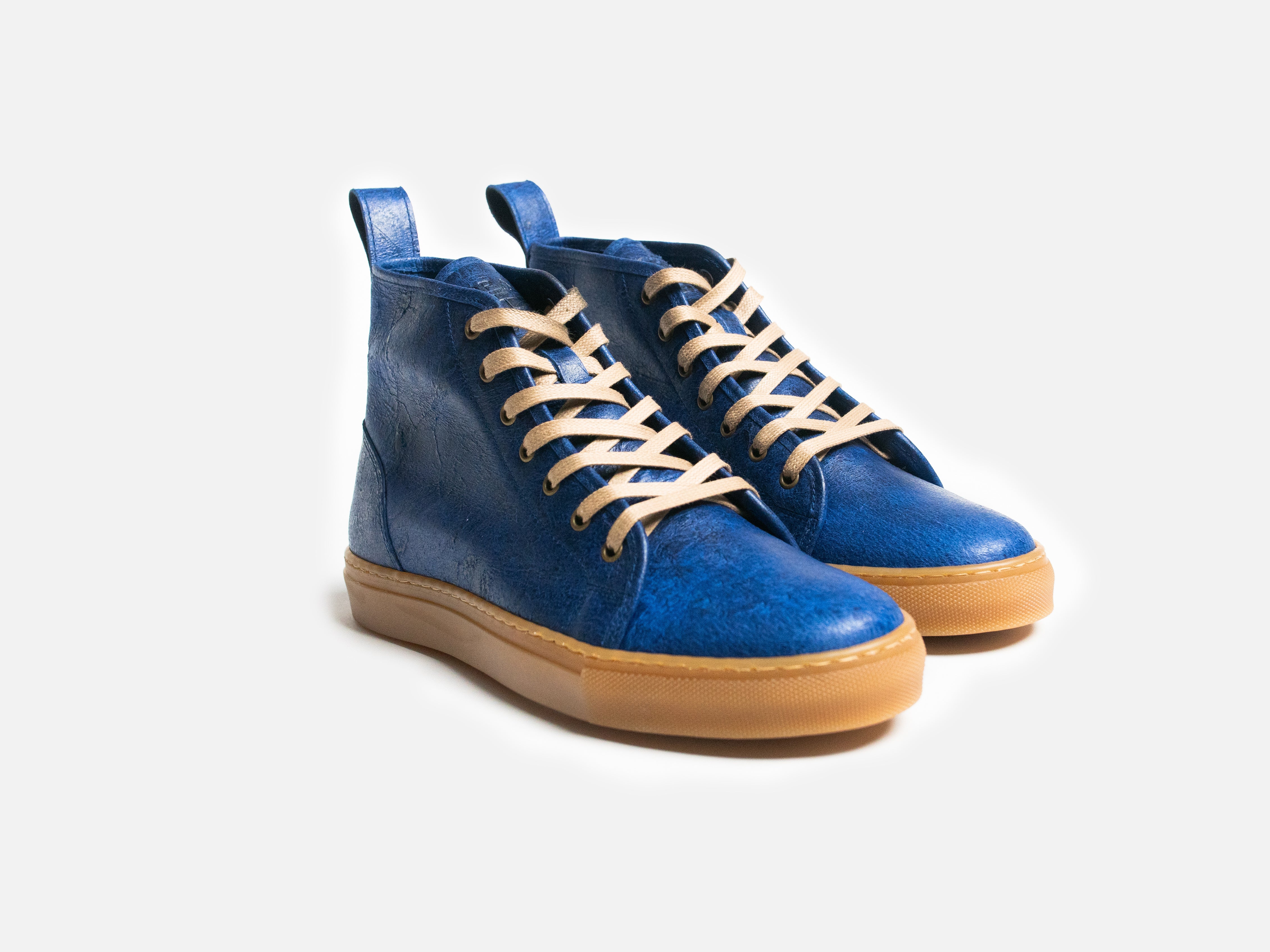 Rose Anvil X GORAL SMUGS High Top Sneaker 2.0 - Charles F Stead Crazy Cow Blue - GORAL 