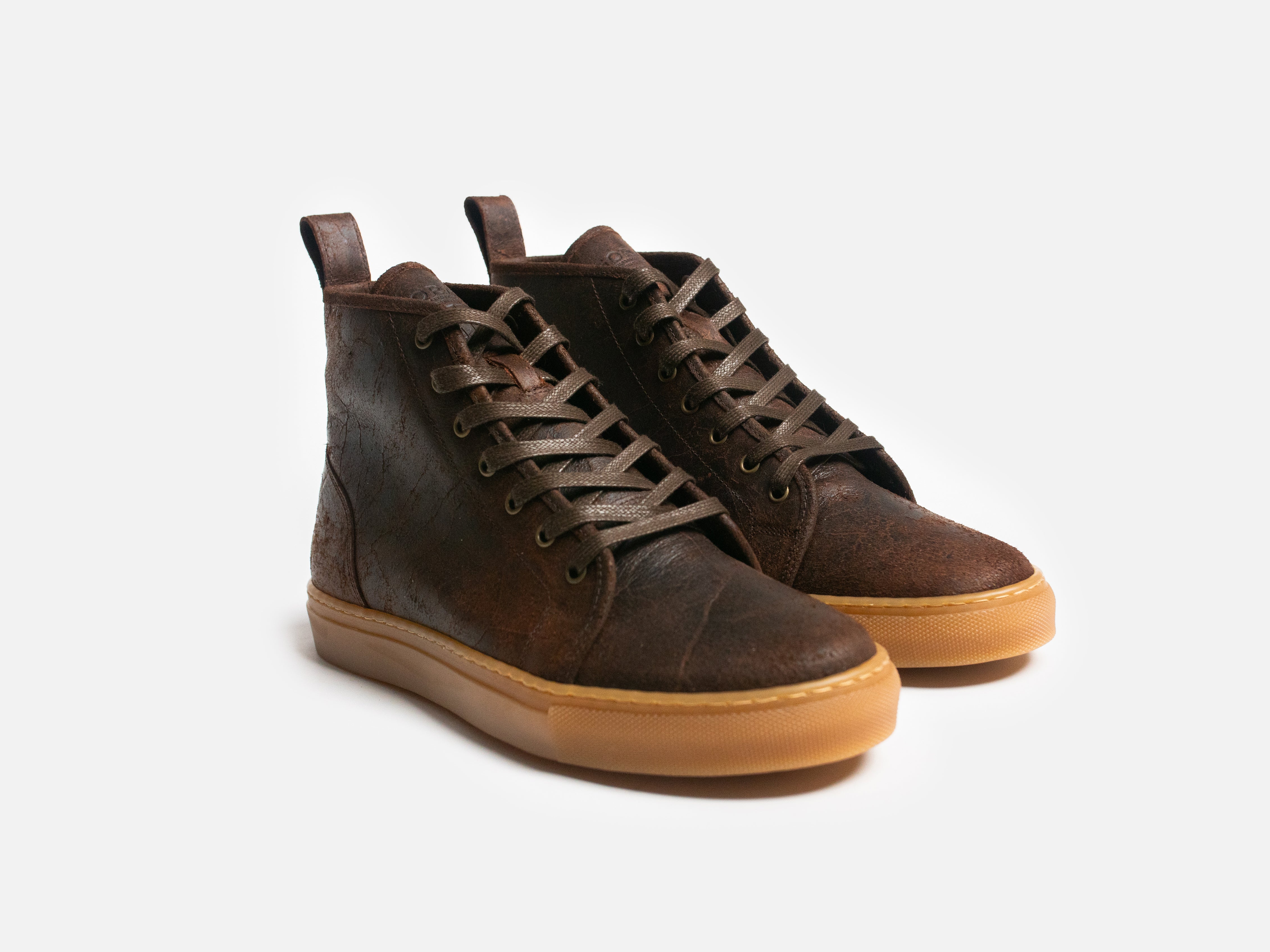Rose Anvil X GORAL SMUGS High Top Sneaker 2.0 - Charles F Stead Crazy Cow Brown - GORAL 
