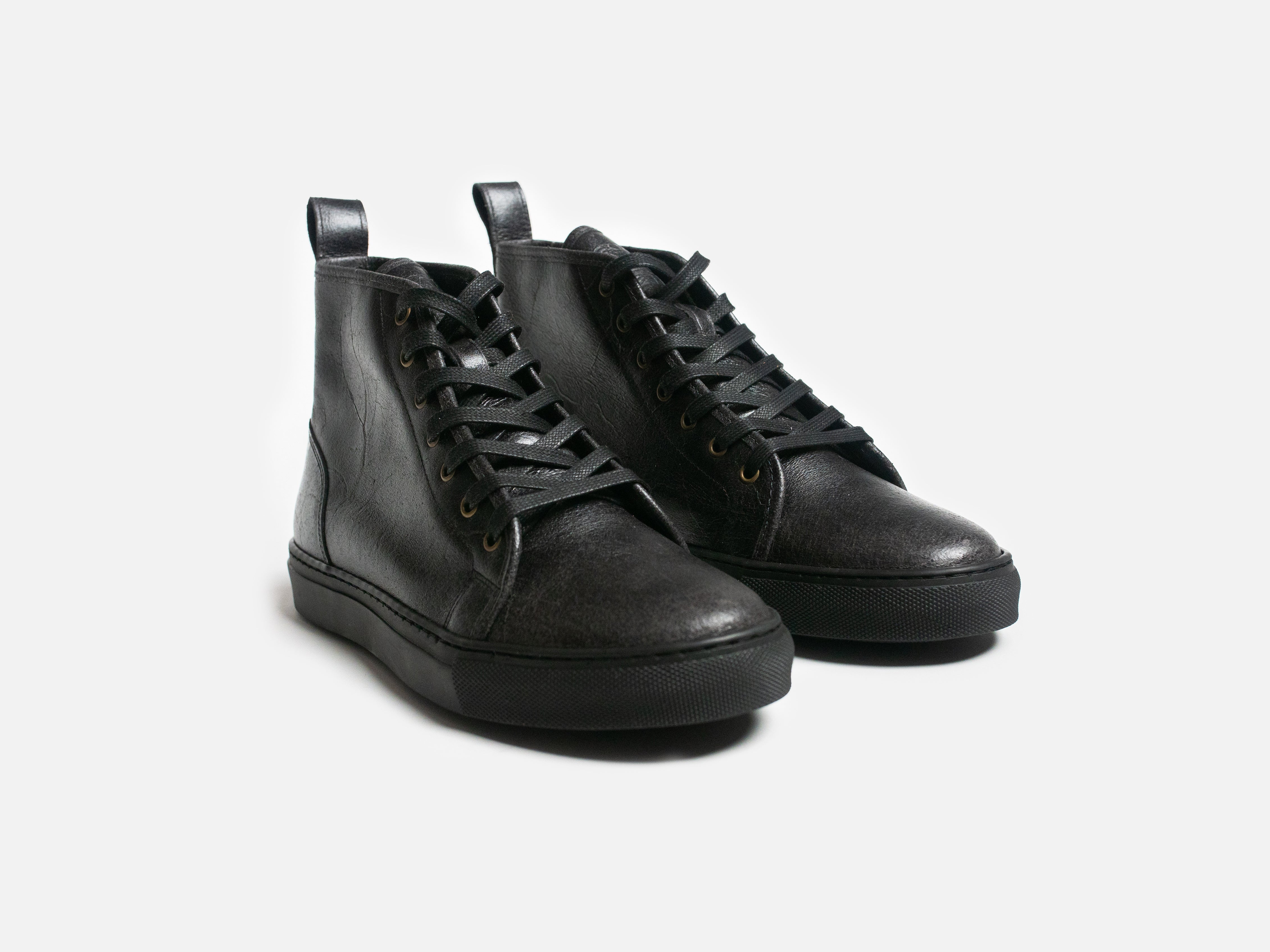 Rose Anvil X GORAL SMUGS High Top Sneaker 2.0 - Charles F Stead Crazy Cow Black - GORAL 