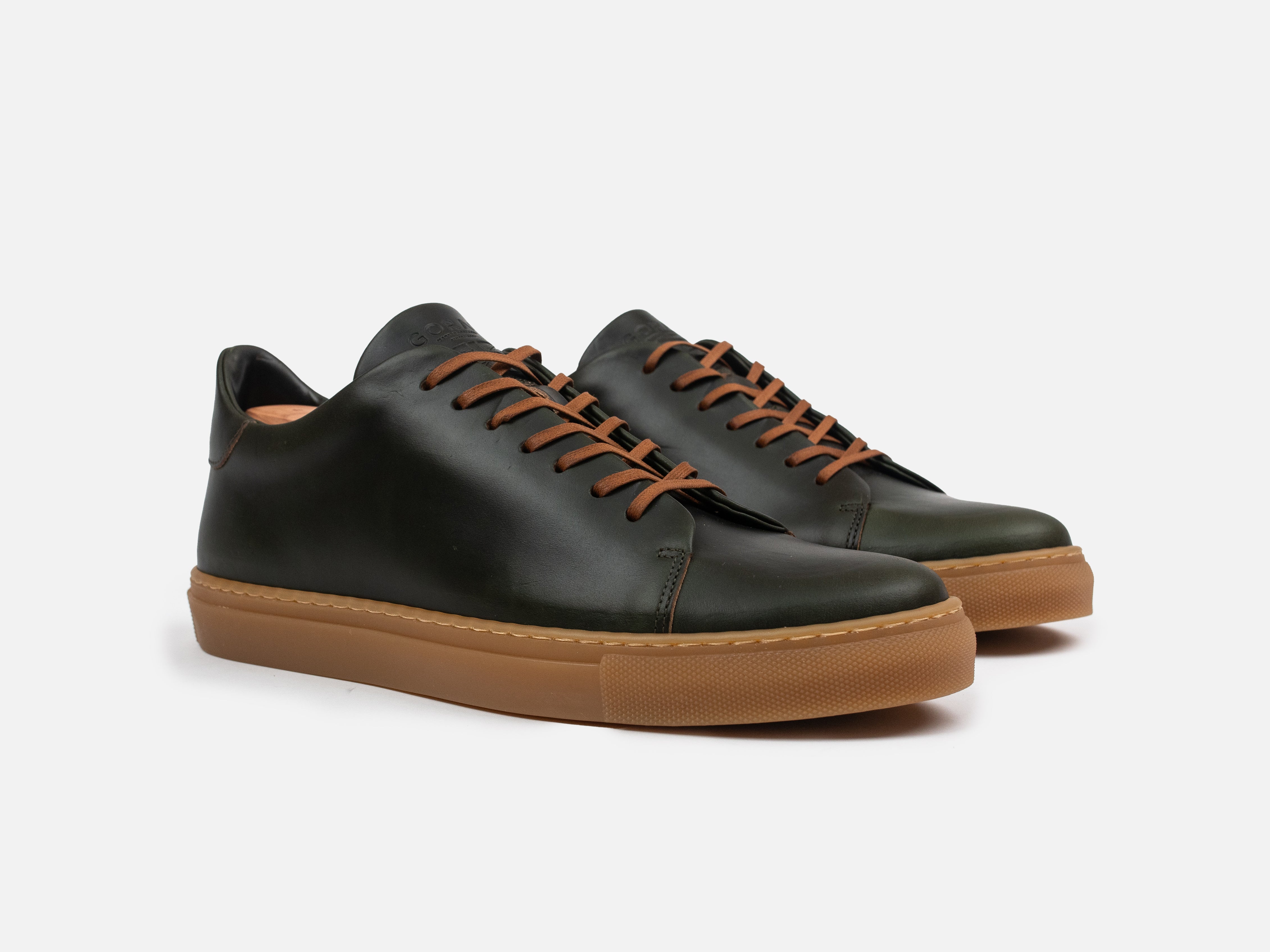 The Mellor II Sneaker - Horween Forest Green Leather - GORAL 