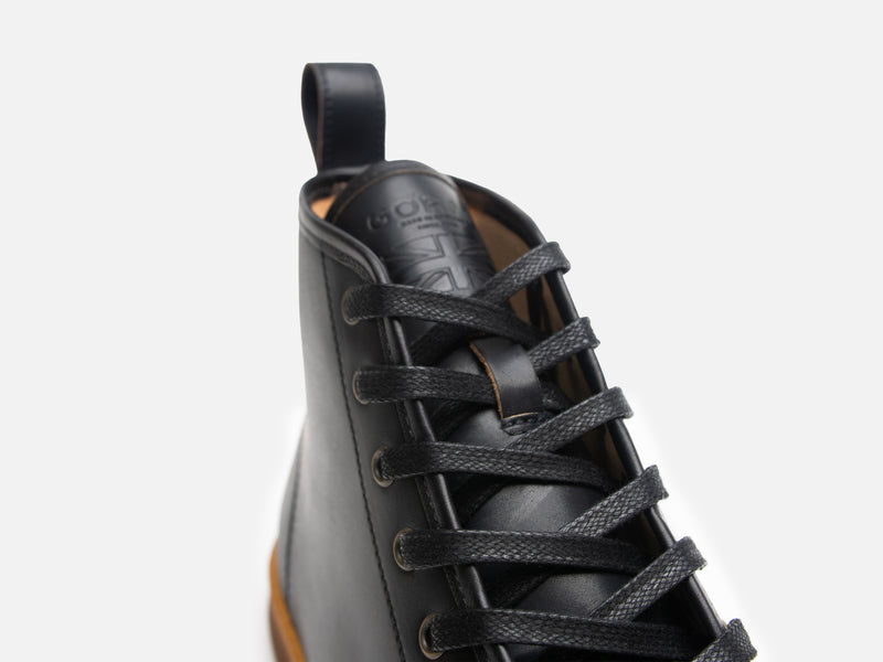 Rose Anvil X GORAL SMUGS High Top Sneaker 2.0 - Shell Cordovan Black