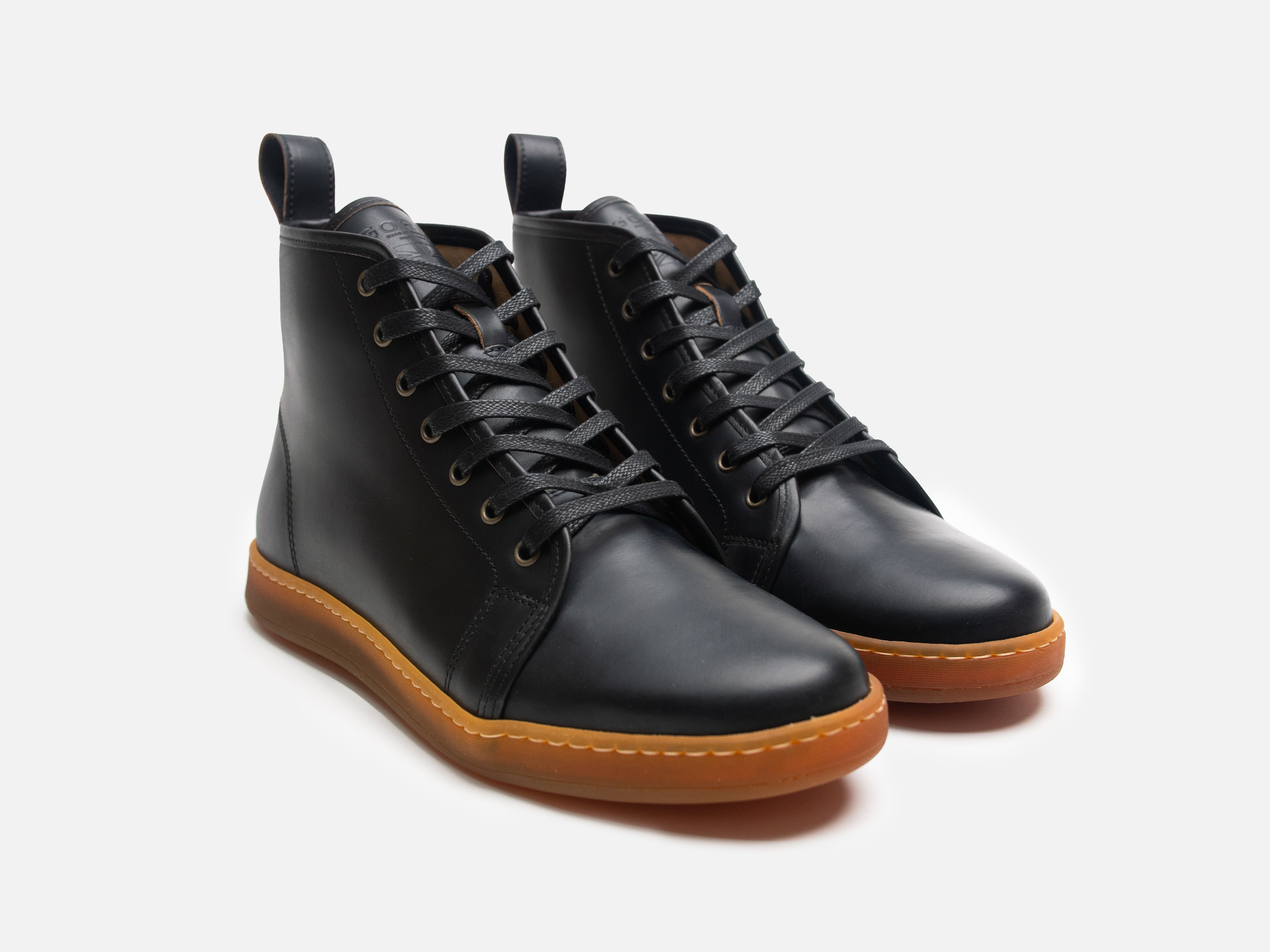 Rose Anvil X GORAL SMUGS High Top Sneaker 2.0 - Shell Cordovan Black - GORAL 