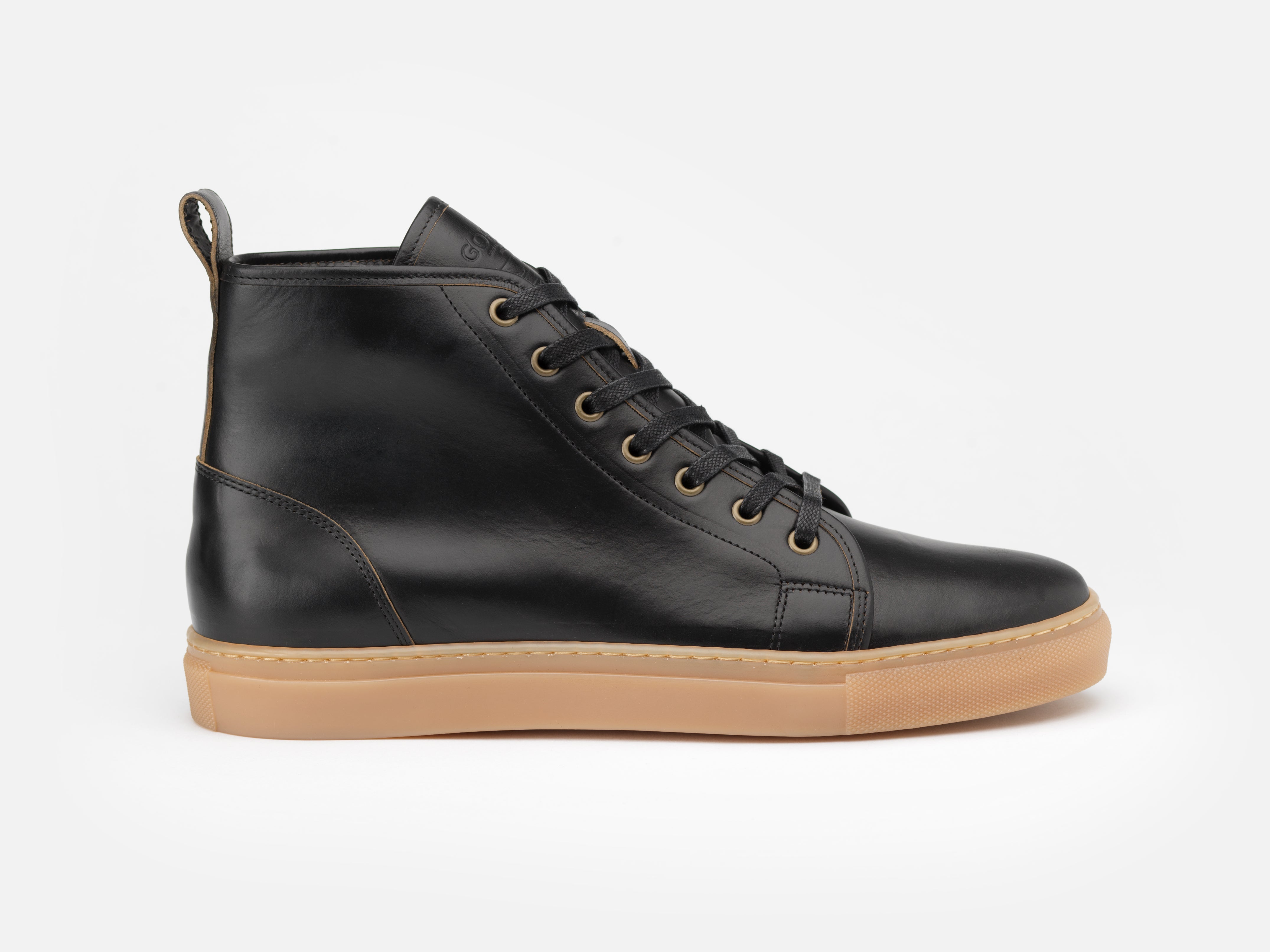 Rose Anvil X GORAL SMUGS High Top Sneaker 2.0 - Horween Black PRE-ORDER - GORAL 