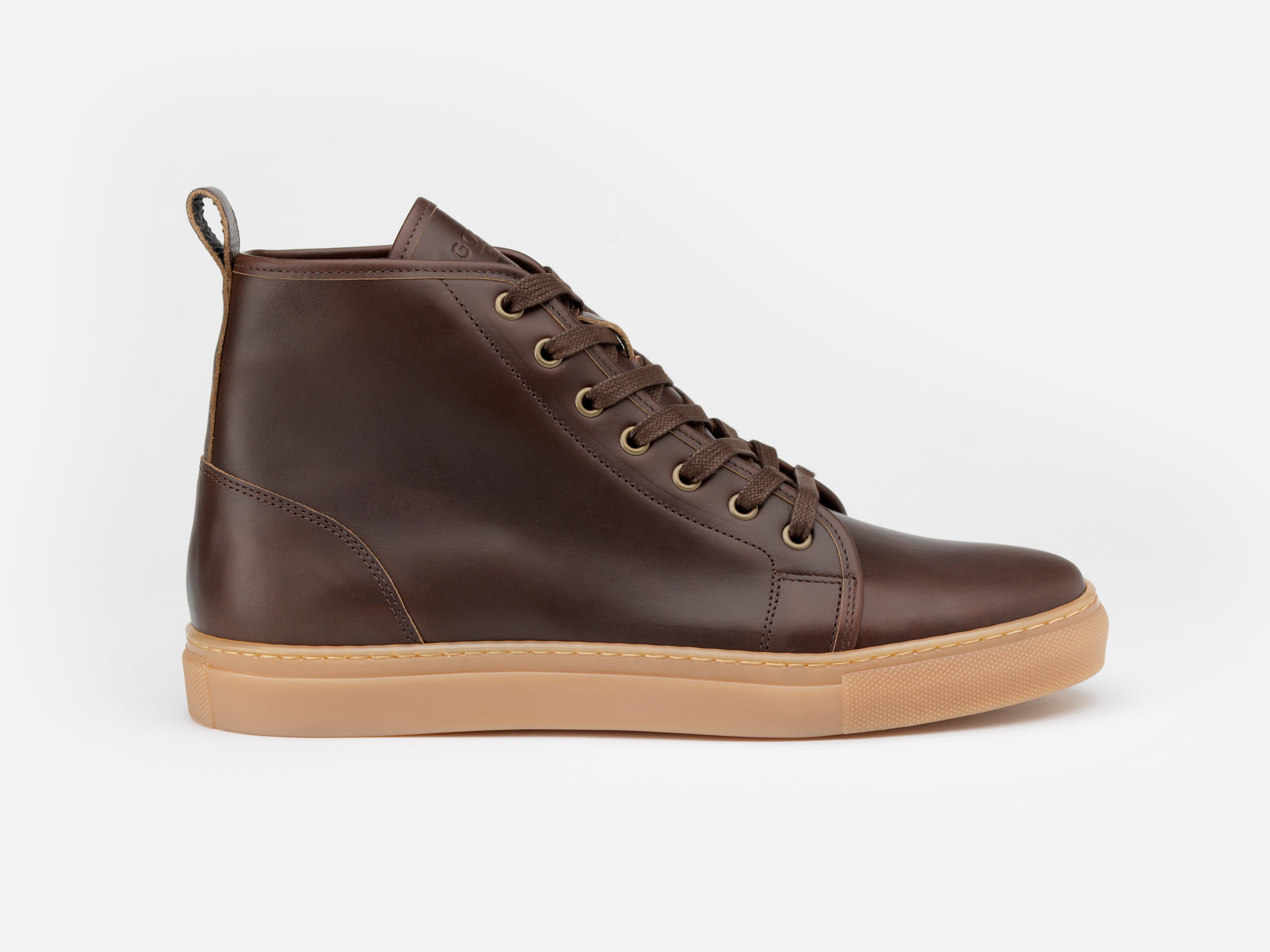 Rose Anvil X GORAL SMUGS High Top Sneaker 2.0 - Horween Dark Brown PRE-ORDER - GORAL 