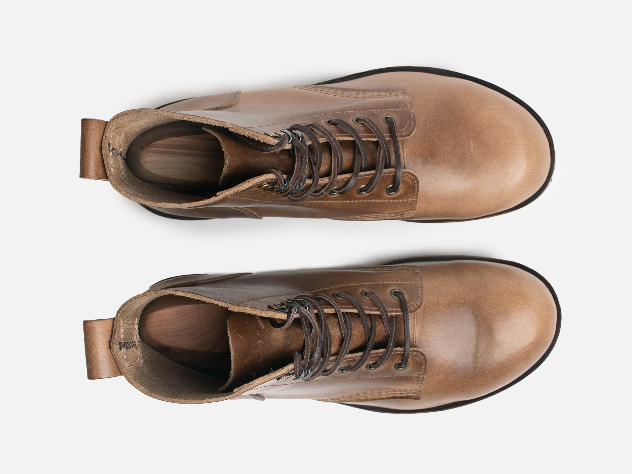 Buxton Brass Wire Construction Boot Horween Chromexcel Natural PRE-ORDER - GORAL 