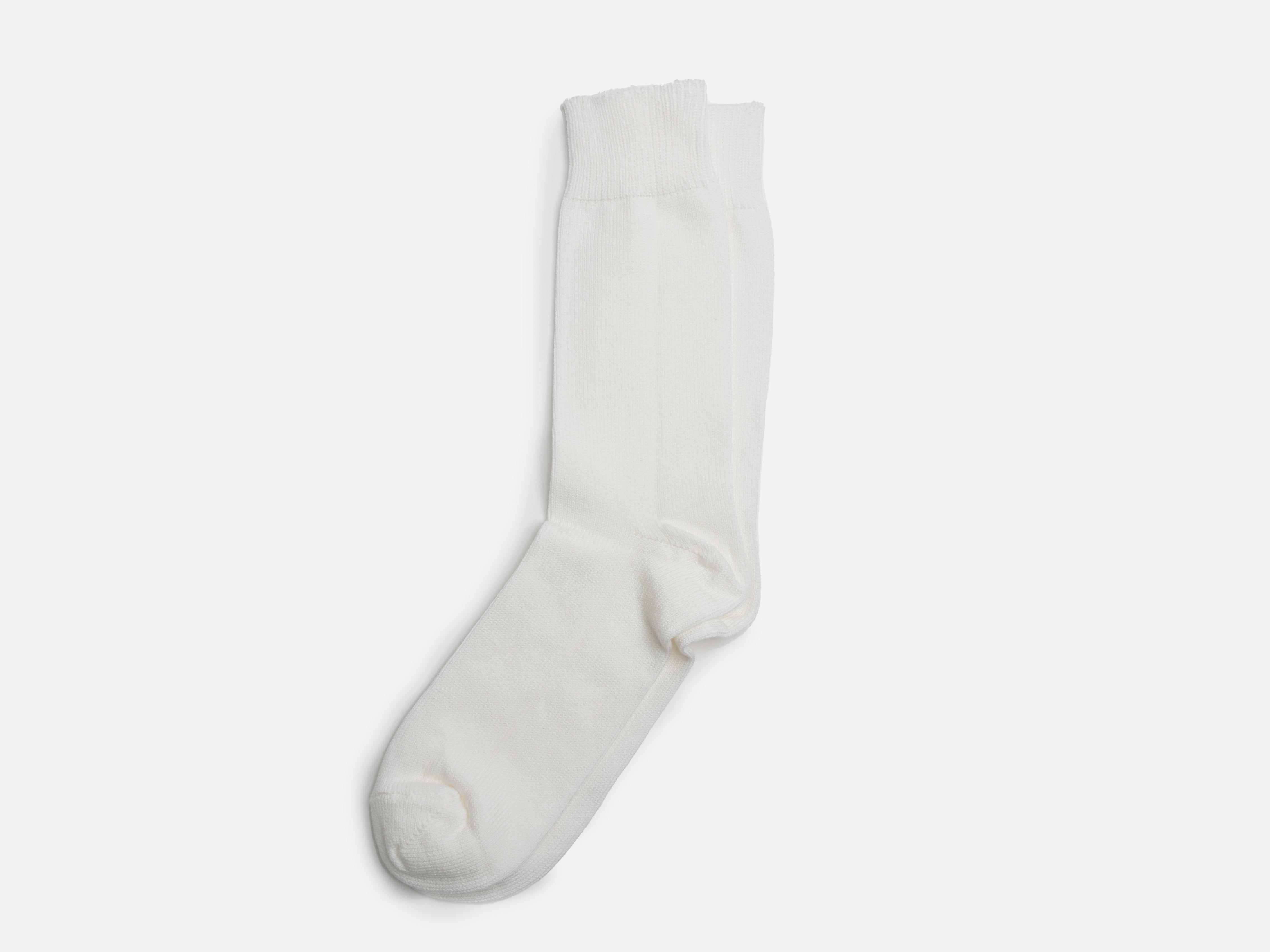 White Fleck Thin Boot Socks