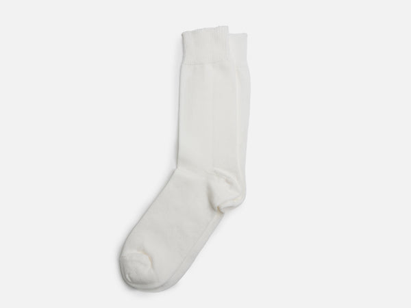 White Fleck Thin Boot Socks
