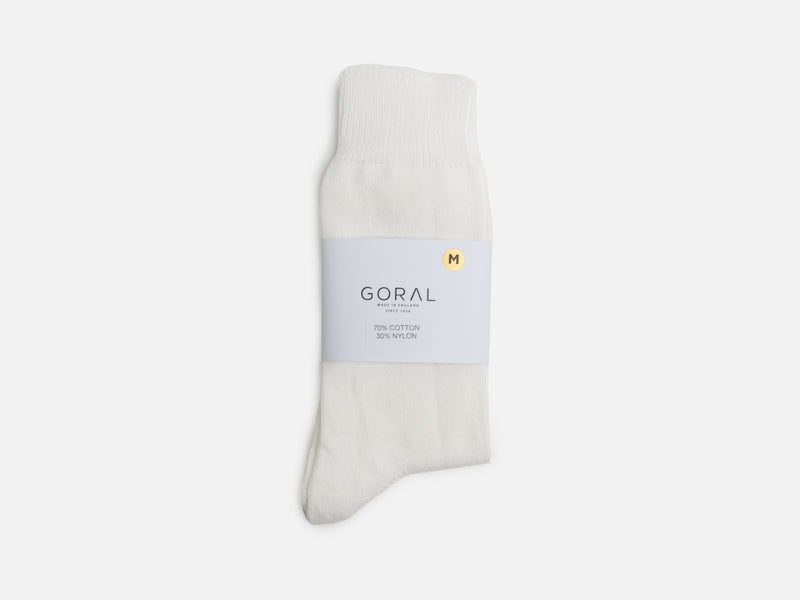 White Fleck Thin Boot Socks