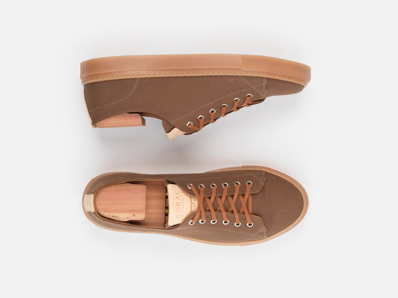 THE SKELTON - WAXED COTTON BROWN - GORAL