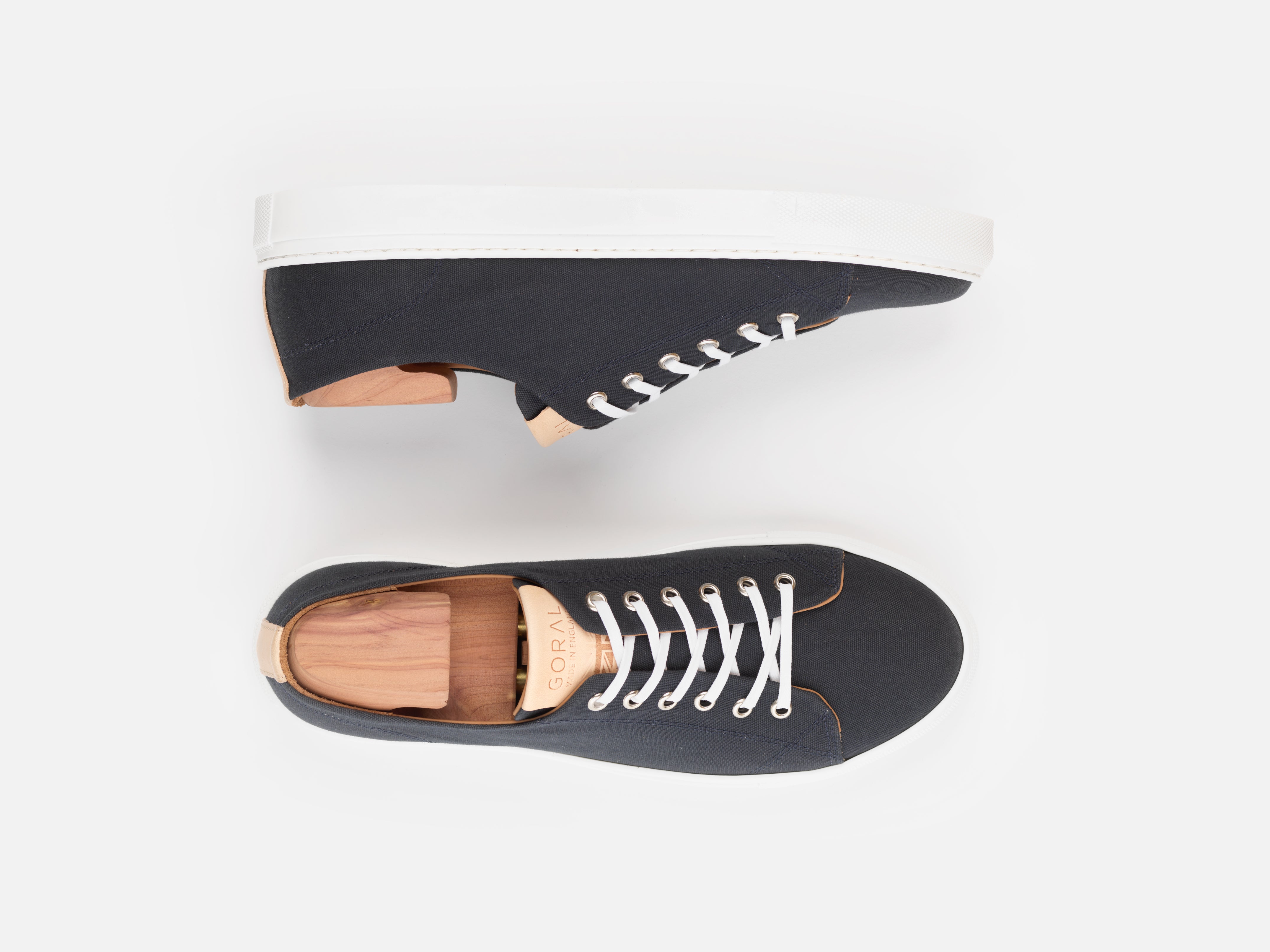 THE SKELTON - WAXED COTTON NAVY - GORAL